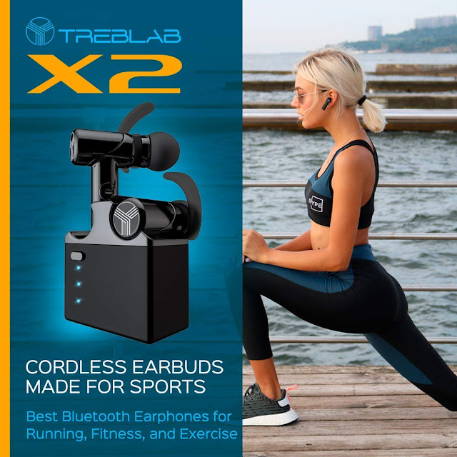 TREBLAB X2 - Premium in-Ear Truly Wireless Earbuds 2019-3D Sound Quality