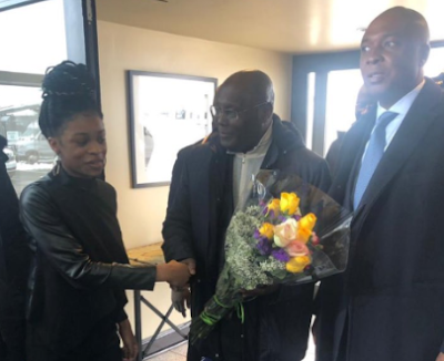 Photos: Atiku Abubakar arrives Washington DC for a meeting with US government officials