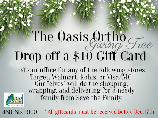 It's Back! The Annual Oasis Ortho Giving Tree! 