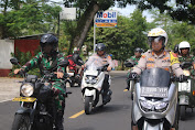 Polres Pangandaran dan Dandim 0625/Pangandaran Pimpin Patroli Skala Besar