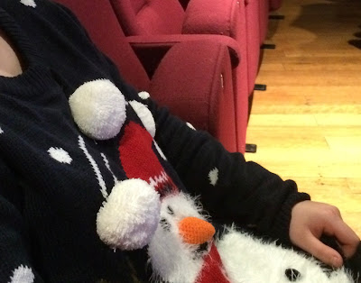 Festive snowman jumper