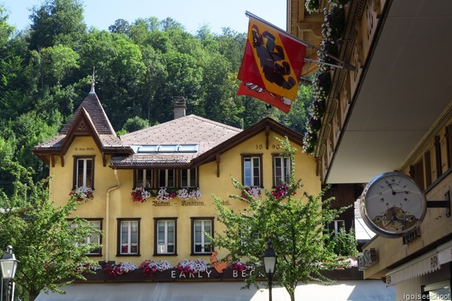 Gstaad is a charming village full of restored weathered-wood chalets