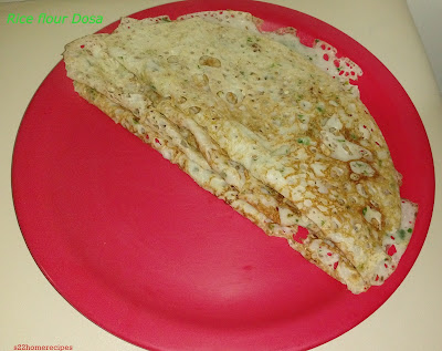 Rice flour dosa