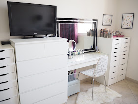 make up storage ideas ikea malm dressing table