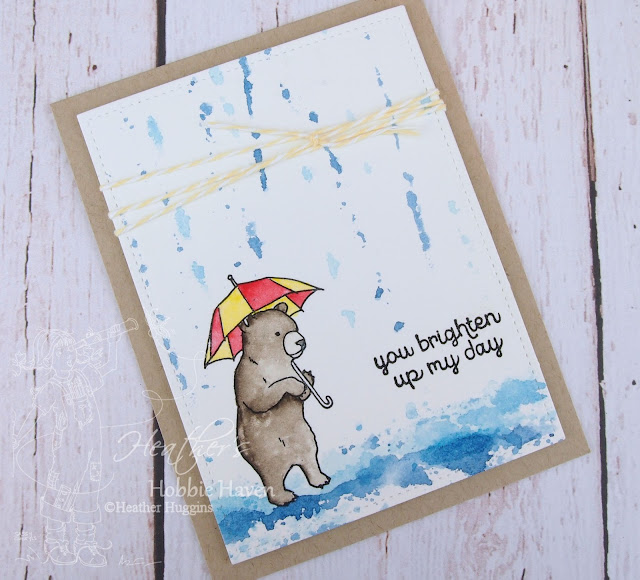 Heather's Hobbie Haven - Fun in the Rain Water Color Card