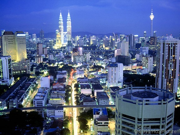 pemandangan Kuala Lumpur, ibukota Malaysia