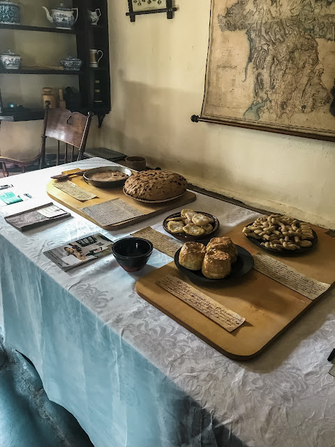 Kitchen table with bakes on laid out