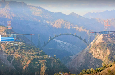 Chenab Rail Bridge World's Highest Railway Arch Bridge In Jammu  Kashmir