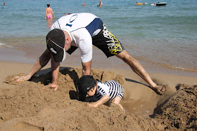 Playing in the sand