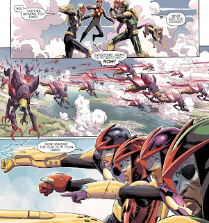 Anwen's family fights the bugs, Infinity Gauntlet #2, Secret Wars