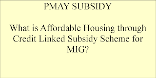 What is Affordable Housing through Credit Linked Subsidy Scheme for MIG?