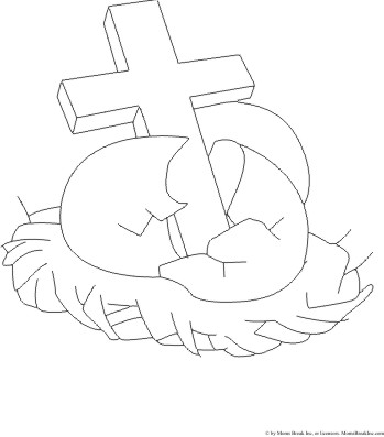 coloring pages of easter things. Easter Cross Coloring Pages,