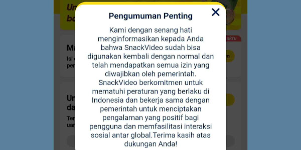 Telah Kembali, Apakah Snack Video Mampu Menghasilkan Duit Lagi?