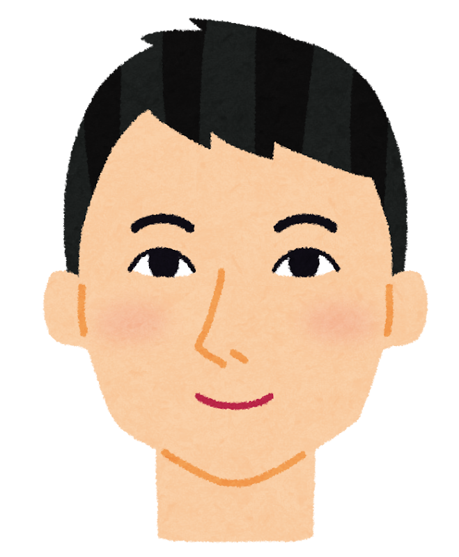 無料イラスト かわいいフリー素材集 アジア人男性の顔のイラスト