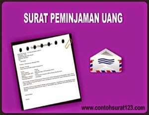 Gambar Contoh Surat Peminjaman Uang yang Baik dan Benar