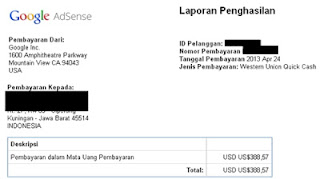 Cara Mudah Cairkan Google Adsense 2013