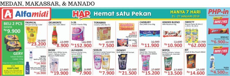 #Alfamidi - #Promo #Katalog Hemat Satu Pekan Periode 21 - 27 Januari 2019