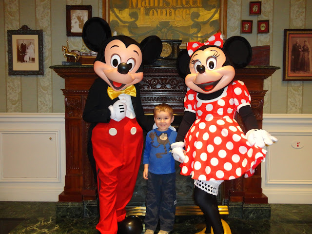 Big Boy with Best Friends Mickey and Minnie