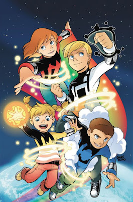 Tim Superhero anak-anak Power Pack (Alex, Julie, Jack, Katie Power) Marvel Comics Superhero Team