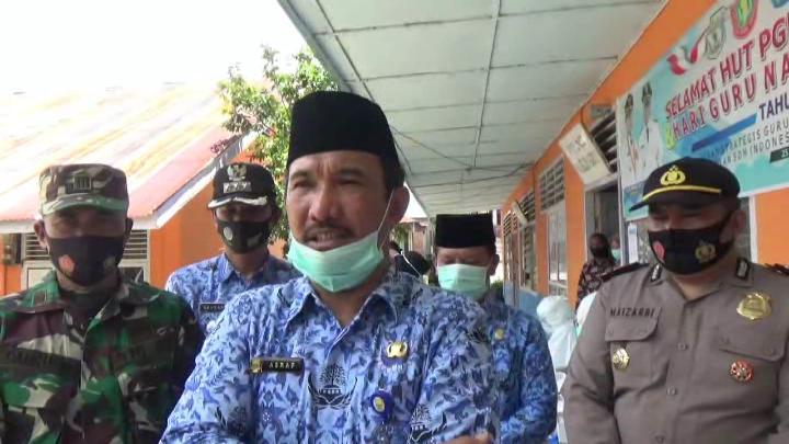 Pasca Kepsek Positif, Sekda Pantau Rapid Tes Guru dan Siswa