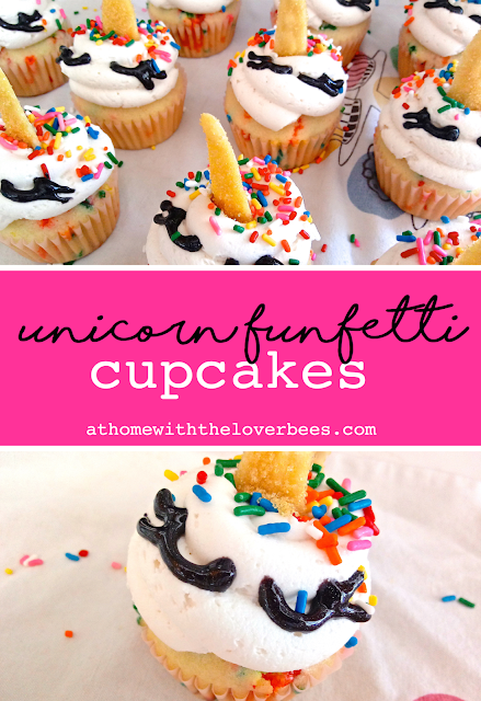 gluten free unicorn funfetti cupcakes