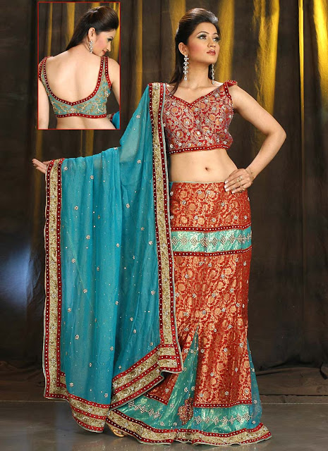 Shimmering-Choli-Lehenga