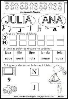 Brincando com os nomes -Júlia