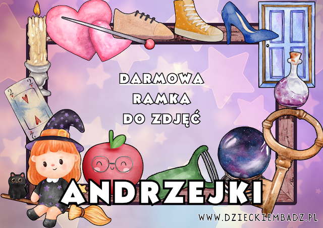 andrzejki ramka do zdjęć do druku