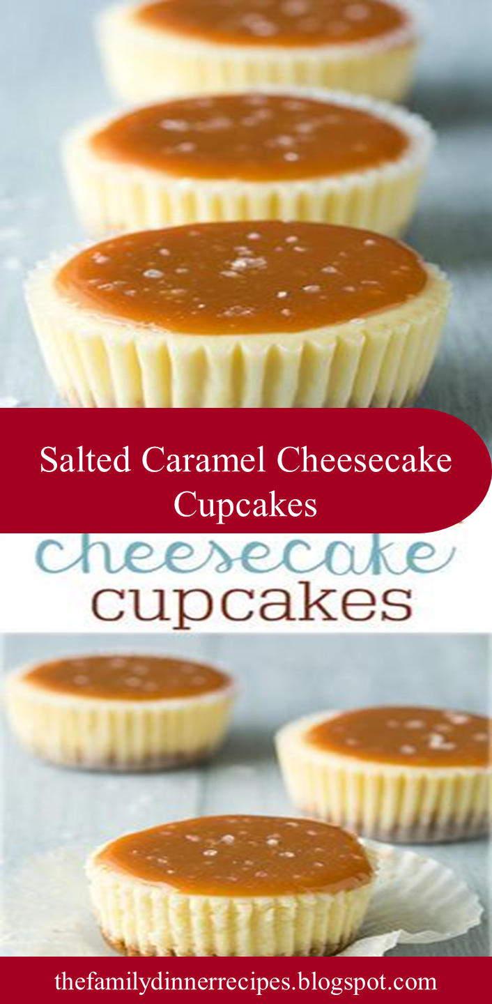 Salted Caramel Cheesecake Cupcakes - these are one of my favorite desserts! So so good!