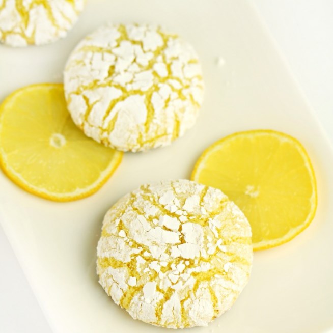 Lemon Crinkle Cookies 