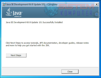 Tutorial Instal JDK di Windows