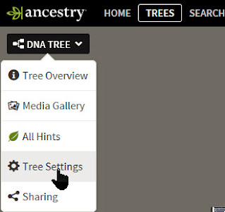 Click on tree settings