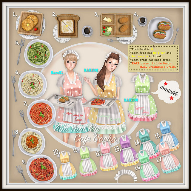 {amiable}Yum Yum My Cafe Gacha