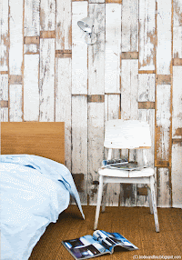 My latest DIY project with the Scrapwood wallpaper