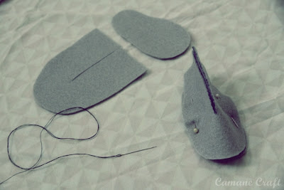 Camane Craft Cara  membuat  sepatu  bayi dari  kain  flanel  