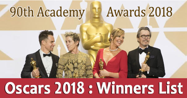 Oscars 2018: Complete Winners list of 90th Academy Awards 2018