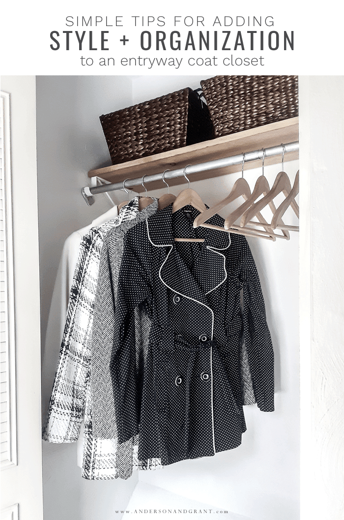 Tips for adding organization to coat closet