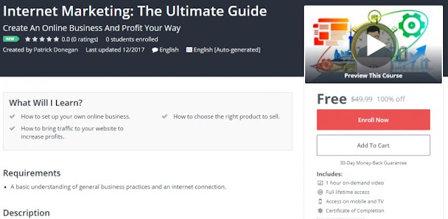 [100% Off] Internet Marketing: The Ultimate Guide| Worth 49,99$