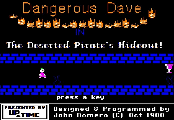 Dangerous Dave in the Deserted Pirate’s Hideout ( Apple II )