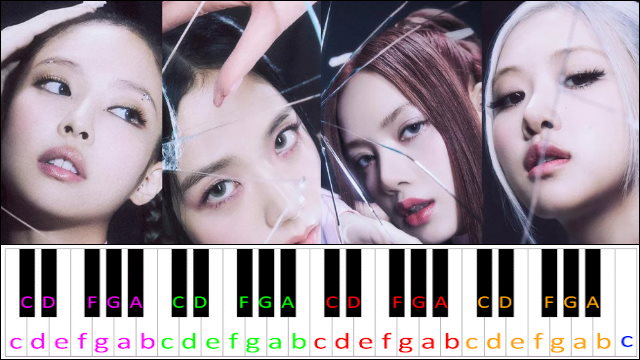 Pink Venom by Blackpink Piano / Keyboard Easy Letter Notes for Beginners