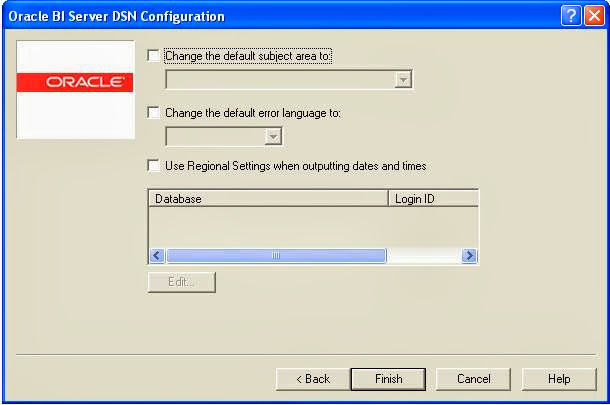 OBIEE 11g client configuration