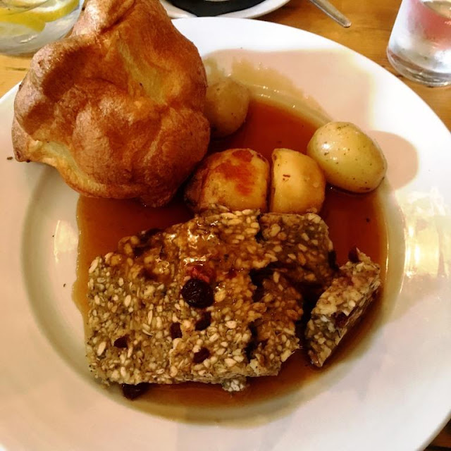 Sunday Lunch at The Stables, Beamish, County Durham - trying out the vegetarian alternative to the traditional meat Sunday Roast.