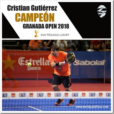 Primera victoria de Siux Pegasus Luxury en el World Padel Tour 2018.