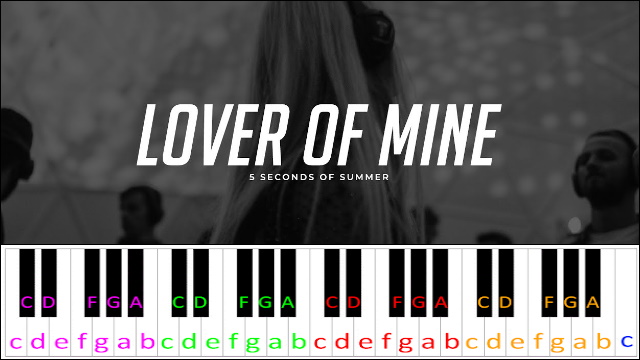 Lover Of Mine by 5 Seconds of Summer Piano / Keyboard Easy Letter Notes for Beginners