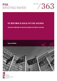 Cover of the FIIA Briefing Paper: EU reform is back on the agenda: The many drivers of the new debate on treaty change