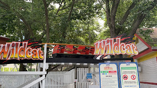 Wildcat Wooden Roller Coaster Queue Line Entrance Lake Compounce Amusement Park