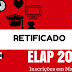 ATENÇÃO Chamada ELAP Retificada Em 21/02