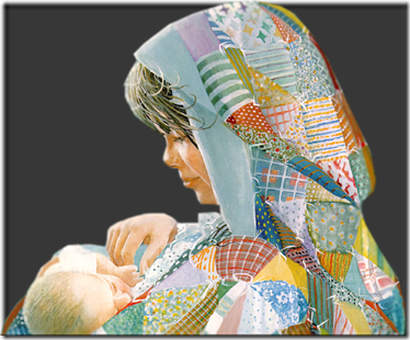 madre con bebe vintage (5)