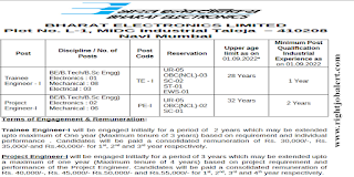 BE BTech BSc Electronics Mechanical Electrical Engineering Jobs