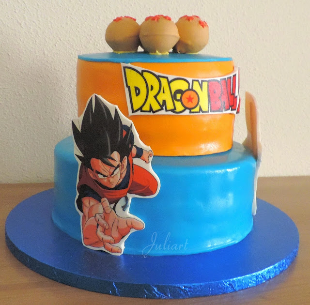 tarta fondant dragon ball z